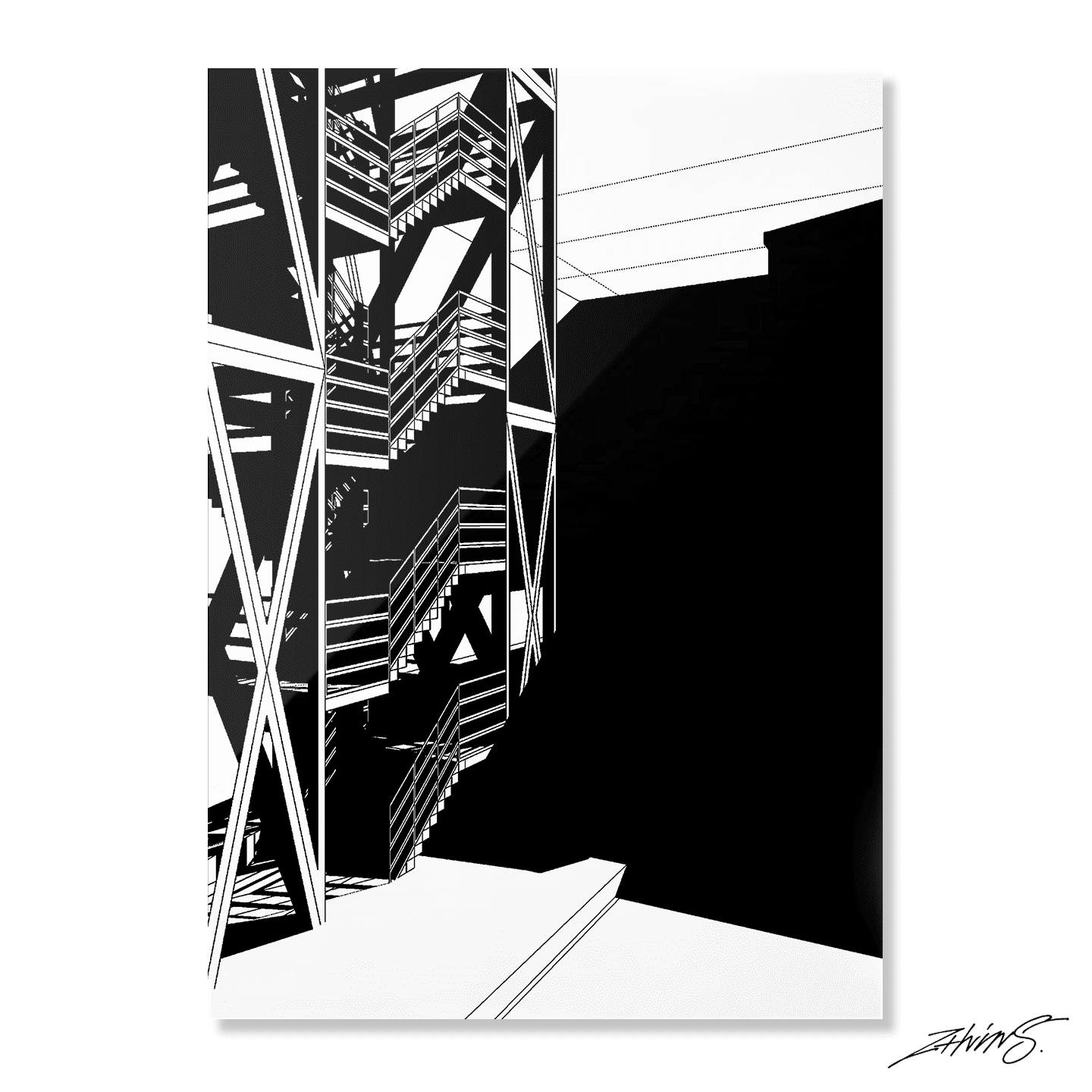 Stairs Monochrome
